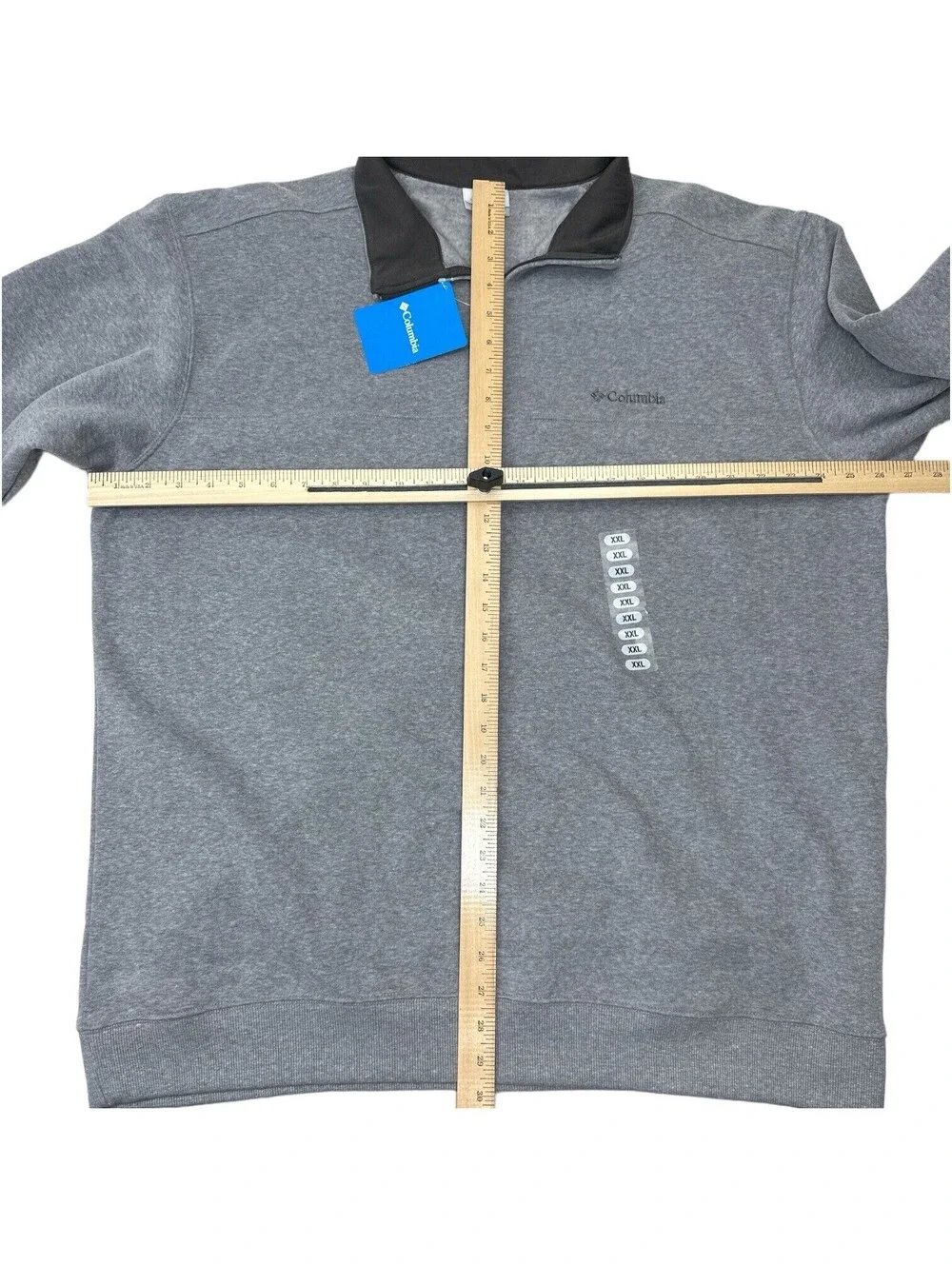 Columbia Men's Grey Heather Hart Mountain II 1/4 Zip Fleece Sweater XXL